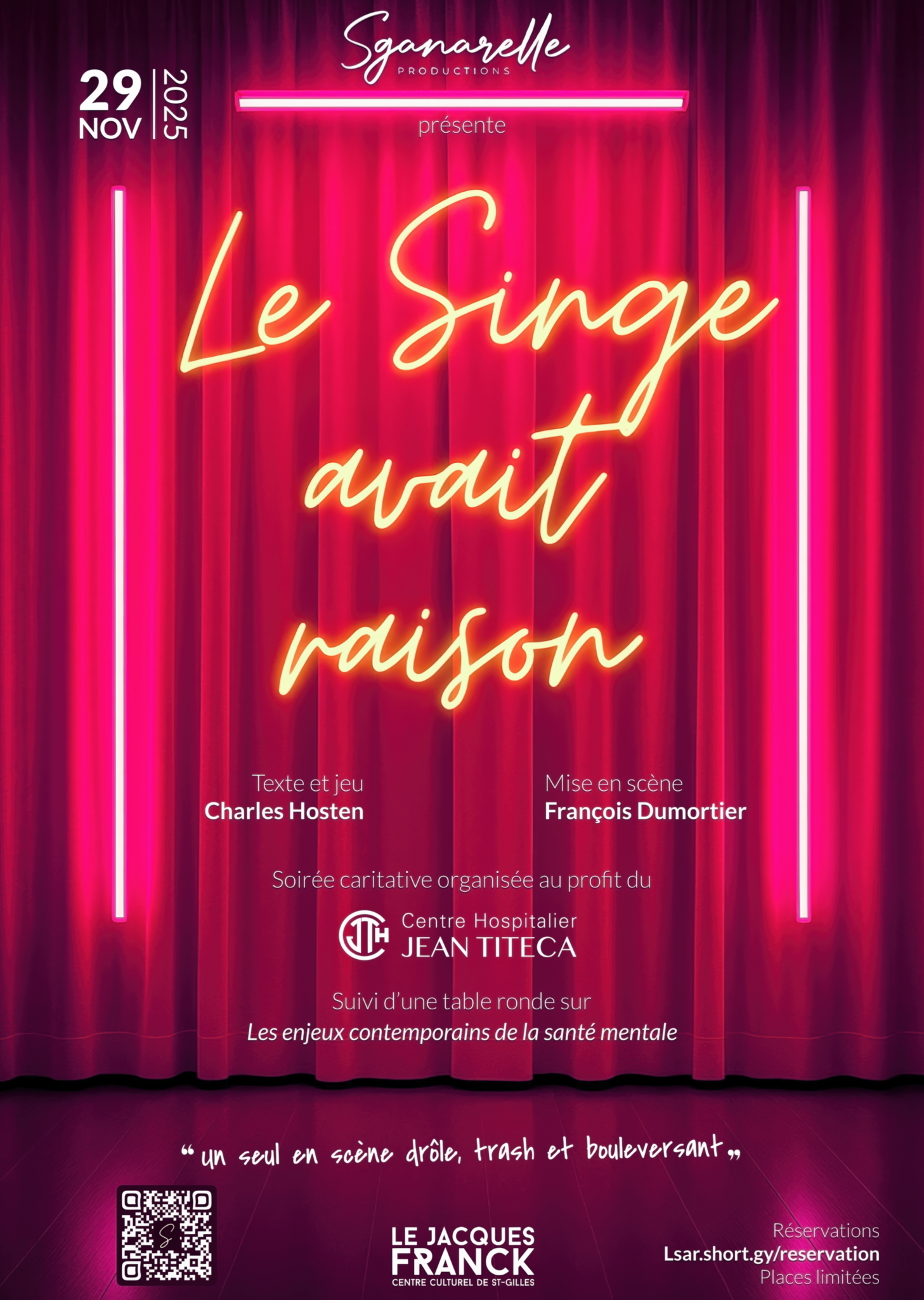 Le singe avait raison |  Théâtre